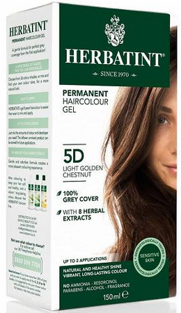 HERBATINT Farba do włosów 5D JASNY ZŁOTY KASZTAN 150ml