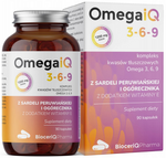 Bioceriq Pharma OmegaiQ 3-6-9 omega 1200mg 90 kapsułek
