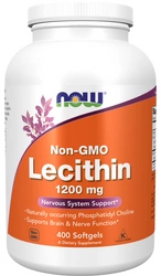 NOW Foods Lecithin lecytyna sojowa 1200mg 400 kapsułek żelowych