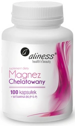 aliness Magnez chelatowany plus B6 100 kapsułek