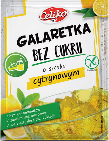 CELIKO Galaretka bez cukru to smaku cytrynowym 14g