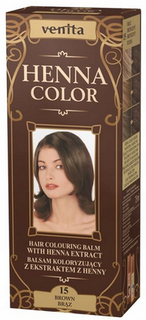 VENITA Balsam Koloryzujący Henna Color z naturalnym ekstraktem henny 015 Brąz 75ml