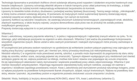 ActiNovo Liposomalna witamina C 1000mg 100ml