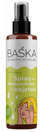 BAŚKA Jabłuszkowy spray 2 w 1 termoochrona i objętość 200ml