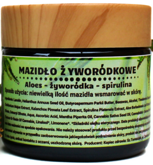 Kopiec Zdrowia Mazidło Żyworódkowe aloes żyworódka spirulina 60ml