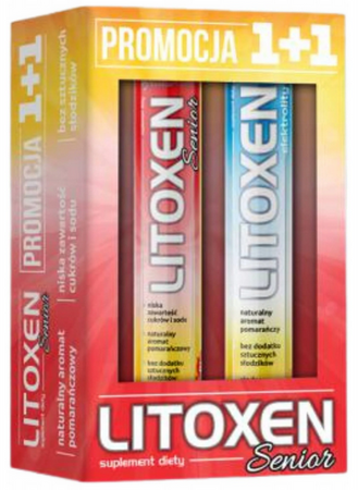 XenicoPharma Litoxen Senior 1+1 2x20 tabletek musujących