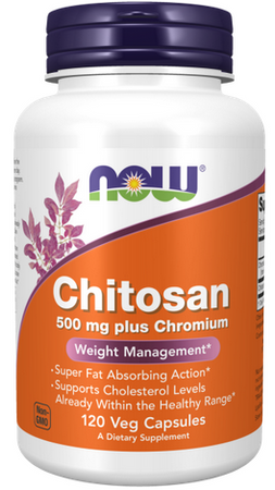 NOW Foods Chitosan plus Chromium 500mg 120 kapsułek