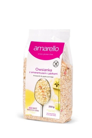 AMARELLO Owsianka z amarantusem i jabłkami bezglutenowa 250g KUBARA