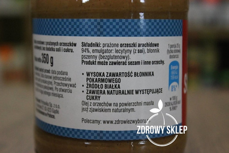 Primavika Masło Orzechowe 94% bez soli cukru oleju palmowego 350g