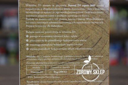 XenicoPharma Witamina D3 natural expert 2000 IU 30 kapsułek