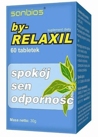 Sanbios by-RELAXIL spokój sen odporność 60 tabletek