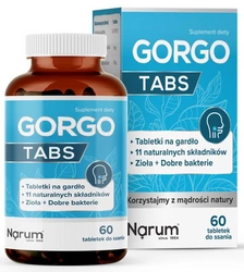 Narum Gorgo Tabs 600mg 60 tabletek do ssania