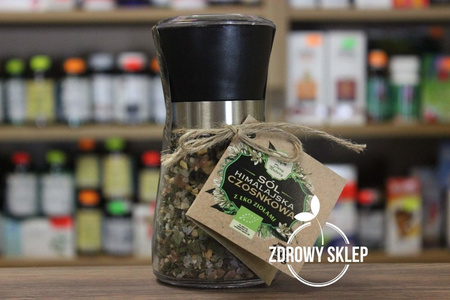 Dary Natury sól himalajska czosnkowa z eko ziołami młynek 140g