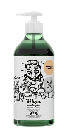 YOPE Płyn do mycia naczyń Mięta i Mandarynka Naturalny 750ml