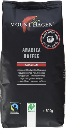 MOUNT HAGEN Kawa mielona Arabica 100% fair trade 500g