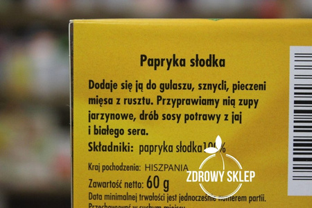 Dary Natury Papryka słodka 100% 60g