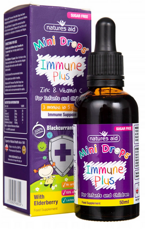 Natures Aid Mini Immune Plus cynk witamina C 50ml