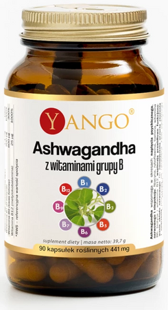 YANGO Ashwagandha z witaminami grupy B 90 kapsułek
