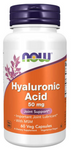 NOW Foods HYALURONIC Acid kwas hialuronowy 50mg 60 kapsułek