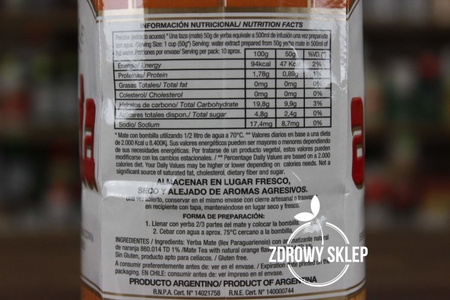 Yerba Mate Amanda pomarańczowa saborizada naranja 500g
