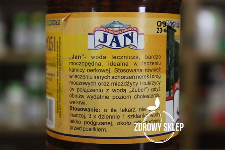 Woda JAN lecznicza PET 500ml