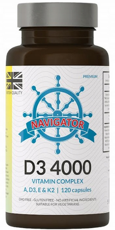 Navigator witamina D3 4000 ADEK Complex 120 kapsułek