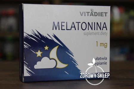 VITADIET MELATONINA ułatwia zasypianie 1mg 90 tabletek