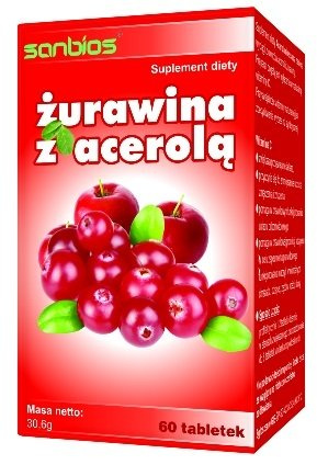 SANBIOS ŻURAWINA Z ACEROLĄ 60 TABL.
