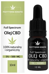 Pozytywne Konopie olejek CBD 5% Full Spectrum 10ml
