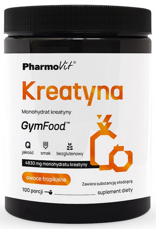 PharmoVit Kreatyna Monohydrat kreatyny owoce tropikalne 500g
