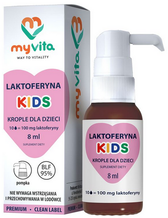 MyVita Laktoferyna KIDS dzieci krople 8ml