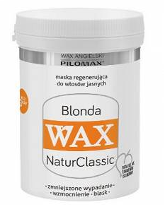 PILOMAX WAX Maska regenerująca BLONDA do włosów jasnych  NaturClassic 240 ml