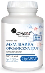 aliness MSM Siarka organiczna plus 180 tabletek