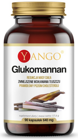 YANGO Glukomannan 640mg 90 kapsułek