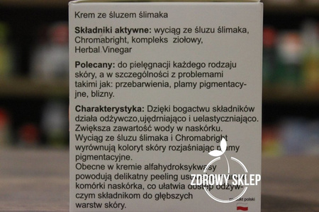 Sanbios krem ze śluzem ślimaka rozjaśniający odżywczy dzień noc 50ml