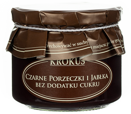 KROKUS Czarne porzeczki i jabłka bez cukru 310g