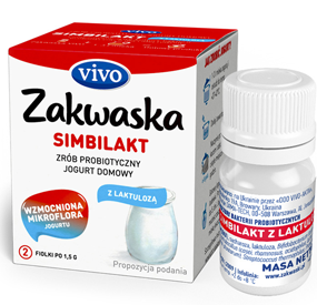 VIVO Zakwaska do jogurtu SIMBILAKT z laktulozą 2 fiolki x 1,5g