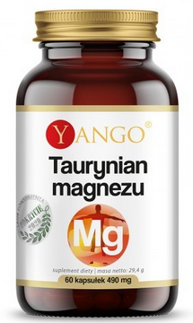 YANGO Taurynian magnezu 490mg 60 kapsułek