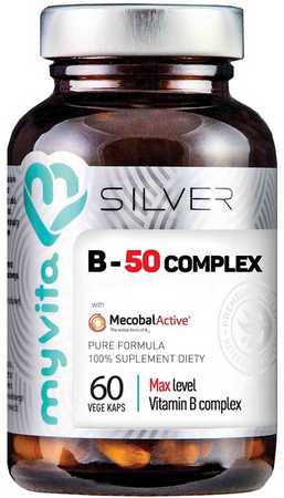 MyVita SILVER B-50 Witamina B-Complex 60 vege kapsułek