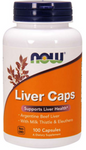 NOW Foods Liver Caps wyciąg z wątroby wołowej 100 kapsułek