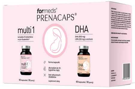 ForMeds Prenacaps wsparcie w I trymestrze 120 kapsułek