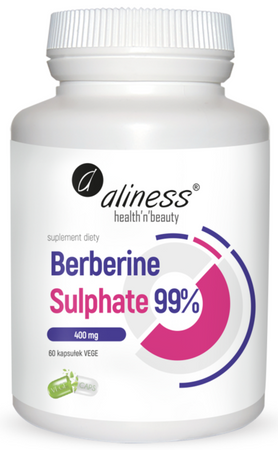 aliness Berberine Sulphate 99% 400mg 60 kapsułek