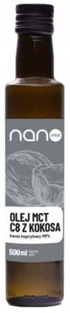 NANOVITAL Olej MCT C8 z kokosa 500ml
