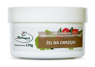 HERBAPOL KRAKÓW Żel na obrzęki z kasztanowcem, miłorzębem, ruszczykiem i rutyną 170g