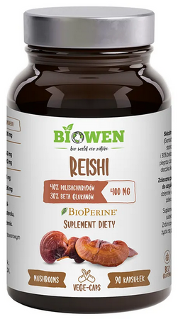 BIOWEN Reishi lakownica żółtawa 90 vege kapsułek