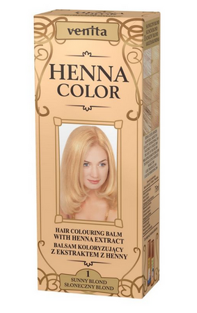 VENITA Balsam Koloryzujący Henna Color z naturalnym ekstraktem henny 001 Słoneczny Blond 75ml