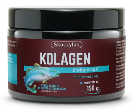Skoczylas Kolagen z dorsza atlantyckiego typ I proszek 150g