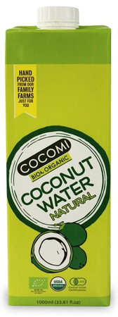 COCOMI Woda kokosowa naturalna BIO 1 l