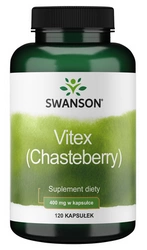 Swanson Vitex Chasteberry niepokalanek 400mg 120 kapsułek