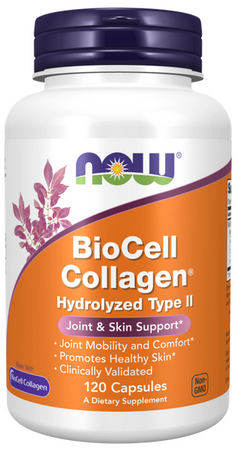 NOW Foods Biocell COLLAGEN Hydrolyzed Type II 120 kapsułek